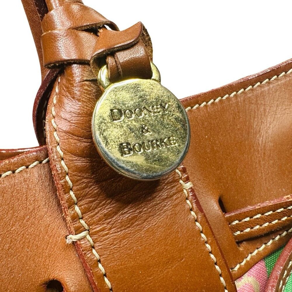 Vintage Dooney & Bourke Db Monogram Handbag - Pin… - image 5